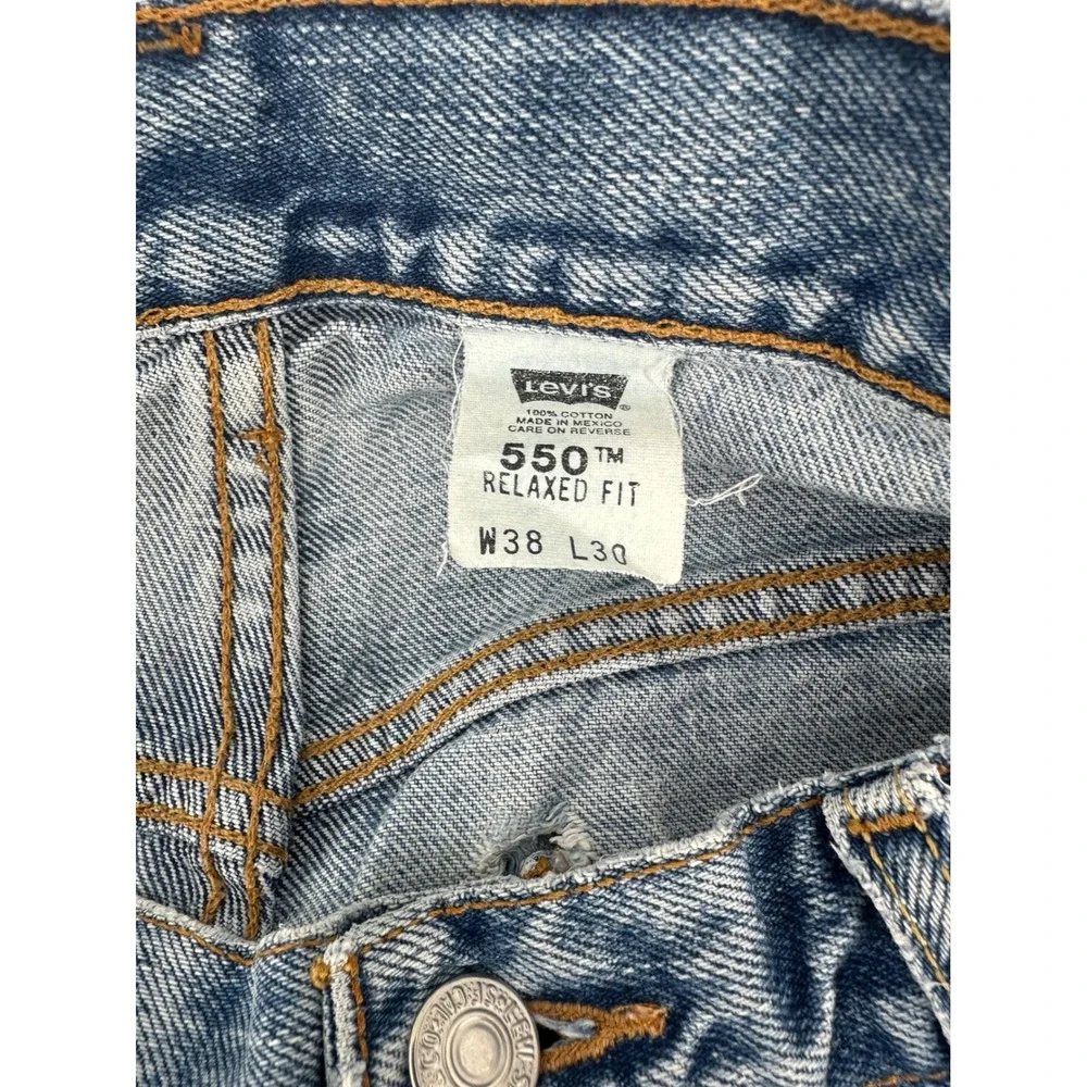 Vintage Levis 550 Relaxed Fit Tapered Jeans Mens 38x30 Medium Wash 00550-4891